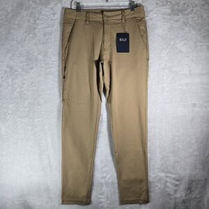 BYLT Everyday Pant 2.0 Mens Size Medium M Tan Stretch Premium Basics 30” NWT